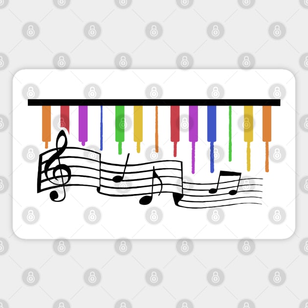 Piano Music Magnet by Azul